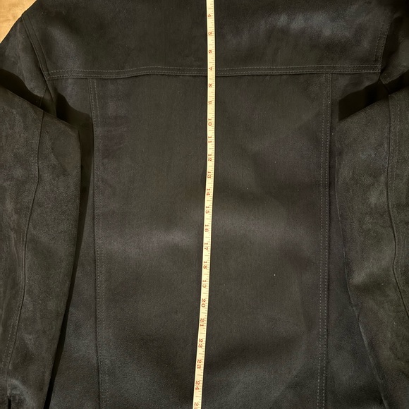 AUTHENTIC ARMANI Collezioni  Blue Suede Italian Jacket - Picture 15 of 16